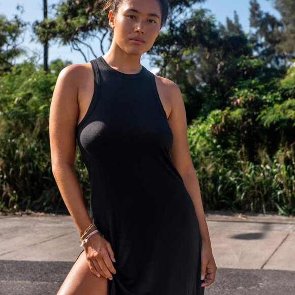 NWOT STONE LIGHT DRESS - BLACK - Picture 2 of 6